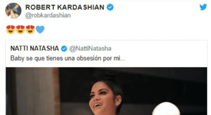 Rob Kardashian y Natti Natasha coquetean y fans presumen un romance o algo más