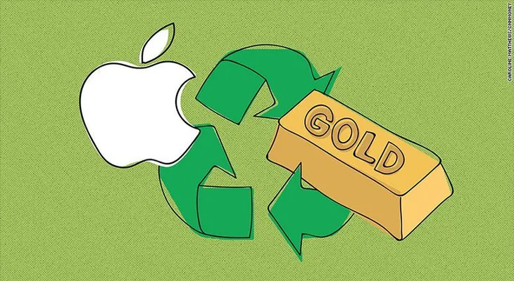Apple recupera mil kilos de oro de iPhones viejos