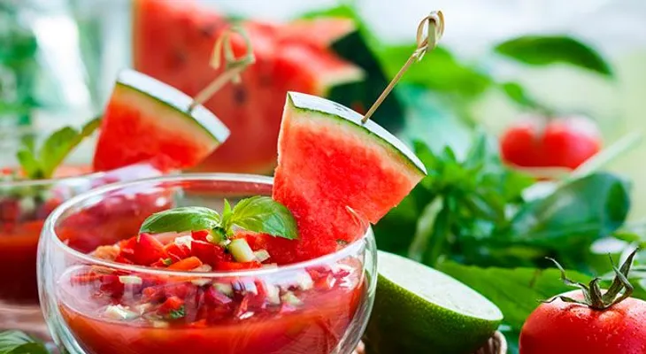 Gazpacho de sandía una receta súper deliciosa