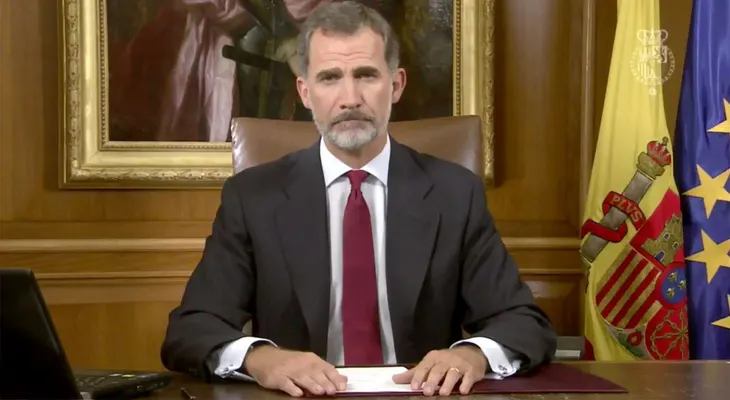 Duro mensaje del Rey Felipe VI sobre el accionar del gobierno de Cataluña