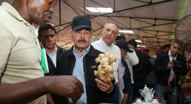 Presidente Danilo promete apoyo a productores de jengibre de Samaná