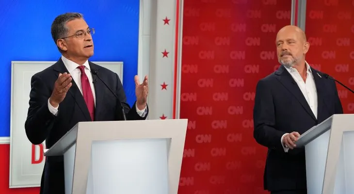 Becerra y Hilton se enfrentan en debate por la gobernación de California