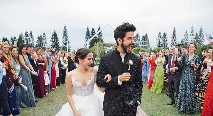 Emotivo momento de la boda de Evaluna, la hija menor de Ricardo Montaner, con el cantante Camilo