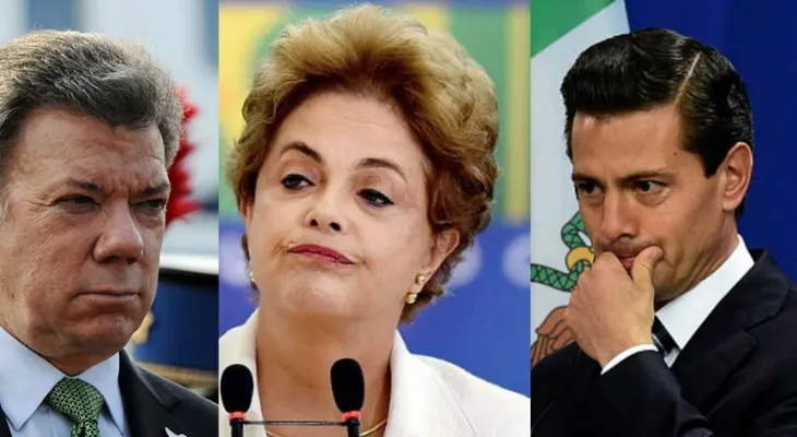 En picada, aprobación de presidentes en América Latina
