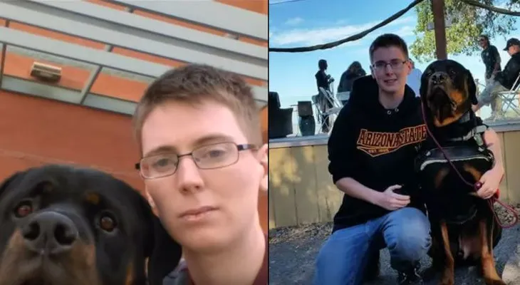 Policía mata a un autista que se hizo famoso por su video donde le consuela su perro