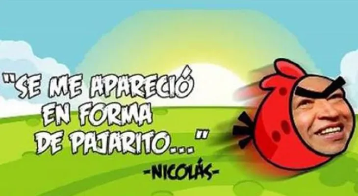 Chávez se le aparece a Maduro mientras jugaba Angry Birds