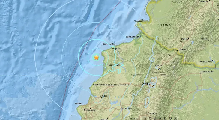 Nuevo sismo de magnitud 5,8 sacude costa de Ecuador
