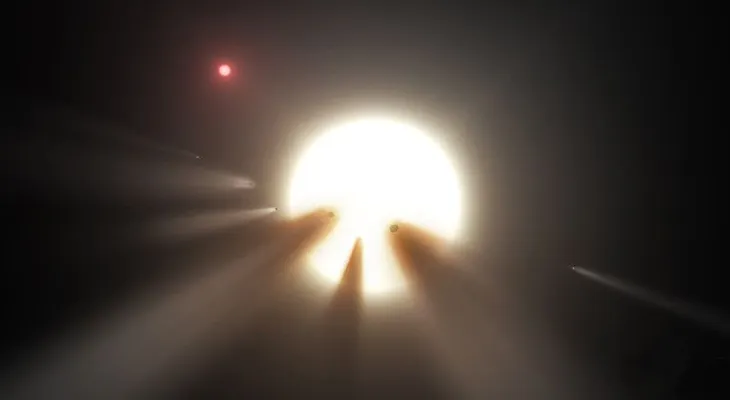 Intentan explicar si una misteriosa luz cósmica procede o no, de un entorno alienígena