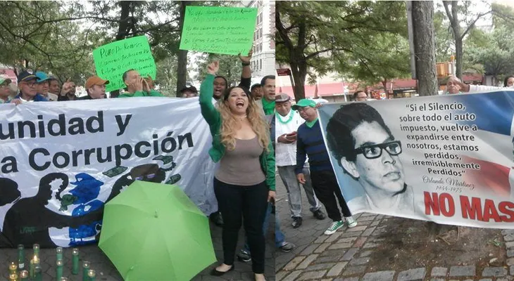 Dominicanos hacen vigilia en el Alto Manhattan para demandar cárcel a imputados por Odebrecht