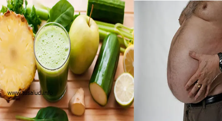 Liga piña, apio, jengibre, pepino y limón para que te despida de la panza