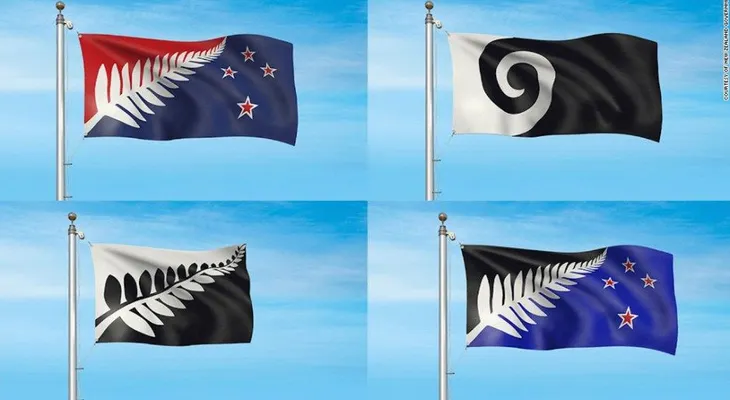 Una de estas 4 opciones podría ser la próxima bandera de Nueva Zelanda