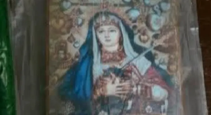 Ocupan 560 gramos cocaína en tres cuadros religiosos