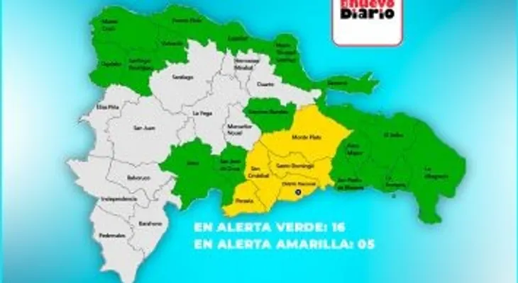 COE amplía a 21 las provincias en alerta por onda tropical