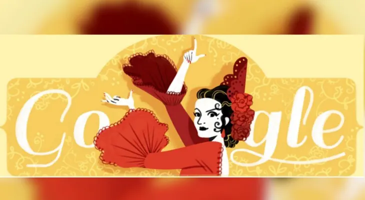 Google honra a la bailadora Lola Flores con su doodle