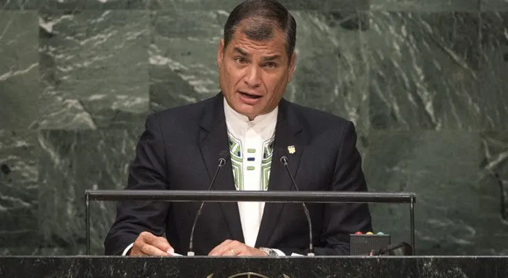 Rafael Correa vuelve al podio de la Asamblea General de la ONU (VIDEO)