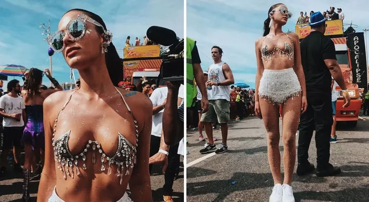 Bruna Marquezine se robó  todas las miradas en carnaval de  Brasil 