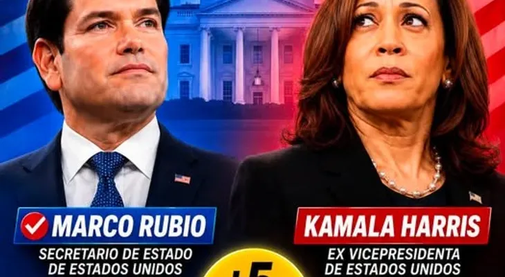 Encuesta en EE. UU. sitúa a Marco Rubio por delante de Kamala Harris de cara a 2028