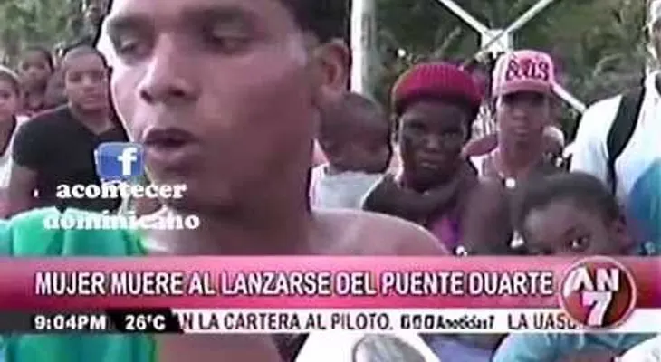 Mujer se lanza del puente Duarte en Santo Domingo