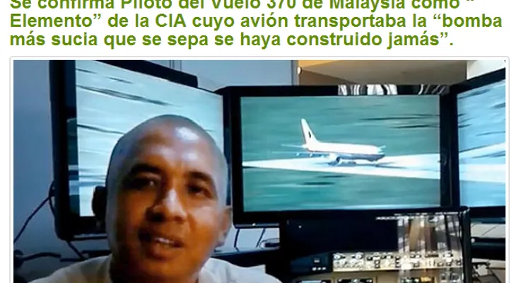 Bomba sucia en el vuelo 370 de Malasia; mataron dos Navy Seals
