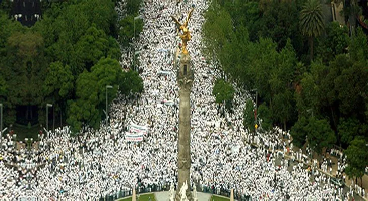 Comunidad marcha contra la delincuencia