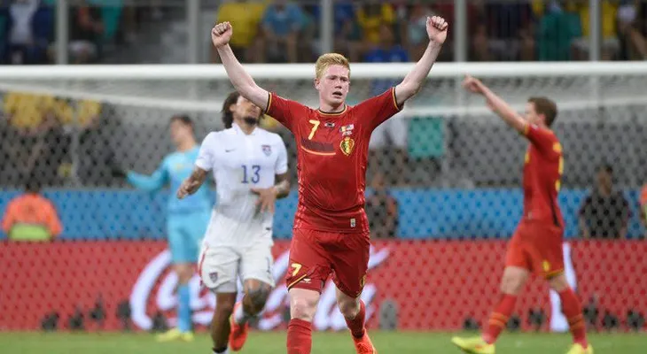 Bélgica supera 2-1 a EEUU en la prórroga y será rival de Argentina