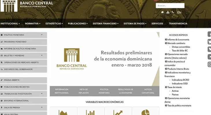 BCRD renueva su página web para un mejor uso ciudadano
