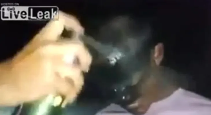 VIDEO: Policías castigan a un GRAFITERO en Brasil