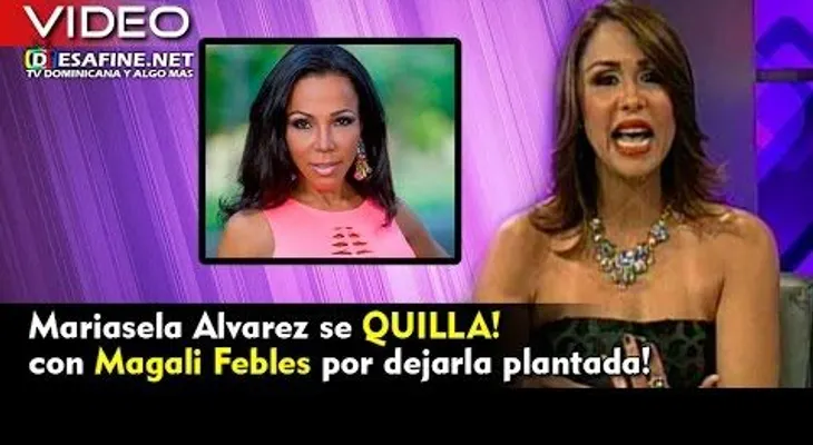 Mariasela Álvarez le manda fuego a Magali Febles (VIDEO)