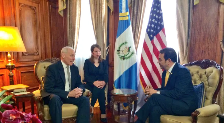 Secretario de Seguridad Nacional de Estados Unidos, John Kelly, visita Guatemala