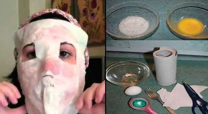 Mascarilla casera con papel y huevo que te dejará la piel como de 15 años 