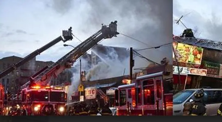 Fuego 4 alarmas afecta vecindario residen cientos dominicano en El Bronx