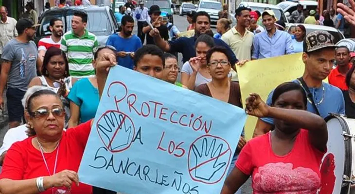 ¡Al grito! Sancarleños realizan marcha contra la delincuencia