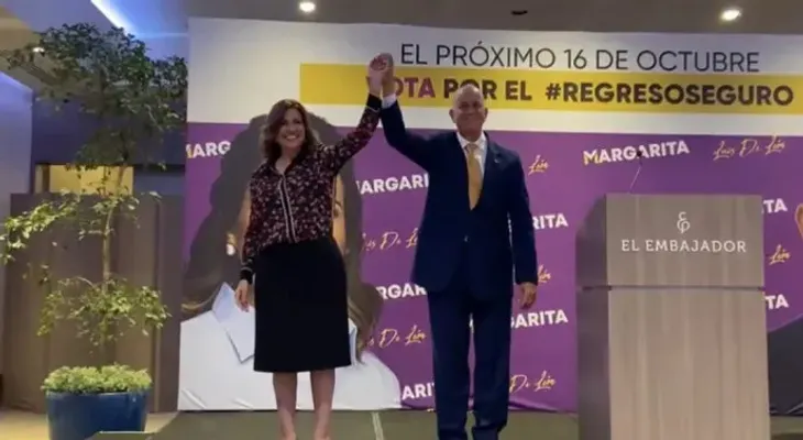 Luis de León retira aspiraciones para apoyar a Margarita Cedeño