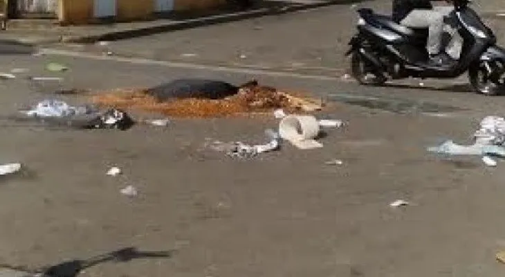 Queman gomas en Moca en demanda de que arreglen sus calles
