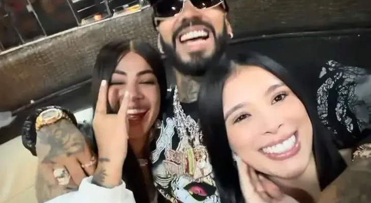 Anuel AA, Yailin y Fabiana Buitrago aparecen juntos y en son de fiesta en redes