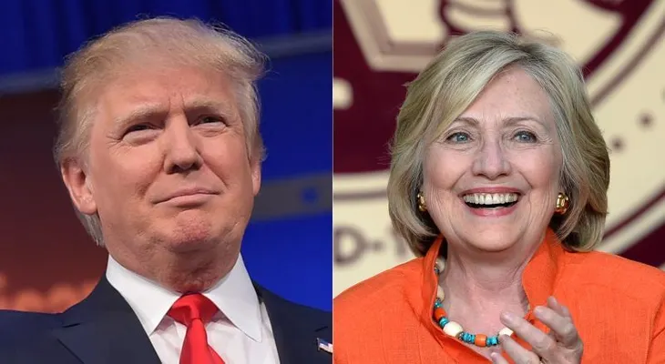 ¿Cuál fue más optimista?: Hilary vota y dice que espera ganar; Trump dice que todo está saliendo "muy bien"