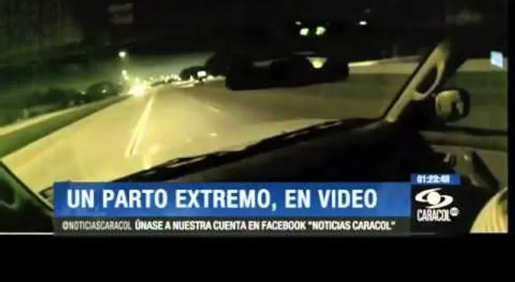 Pareja grabó inusual parto