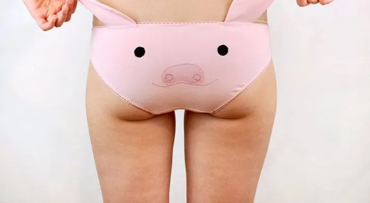 Ropa interior con carita de animalitos