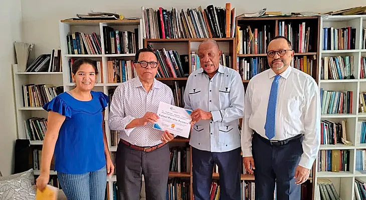 Fundación Espacios Culturales reconoce a Rafael y Antoliano Peralta Romero por sus aportes intelectuales