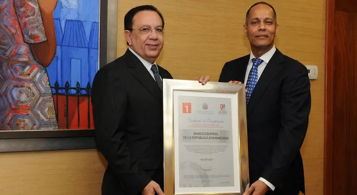 1er lugar en índice E-Gobierno y TIC: Banco Central recibe certificación OPTIC