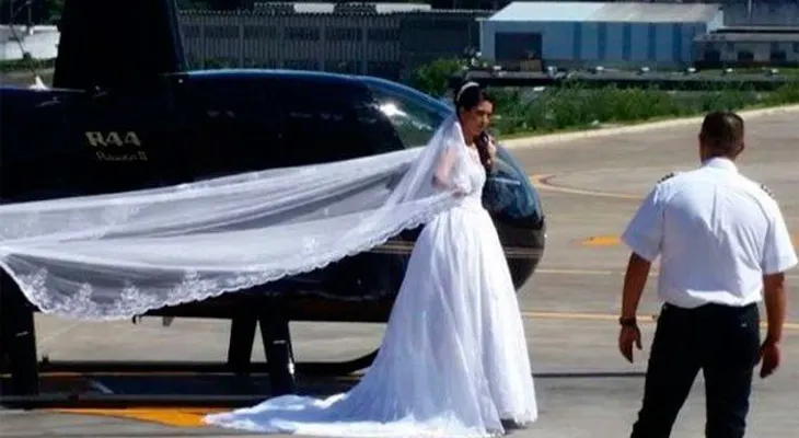 Novia muere en helicóptero camino a su boda