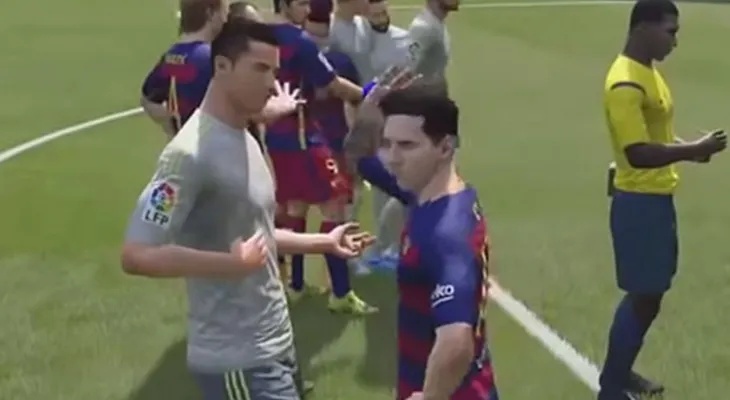 La acalorada pelea de Messi y Ronaldo en FIFA 2016