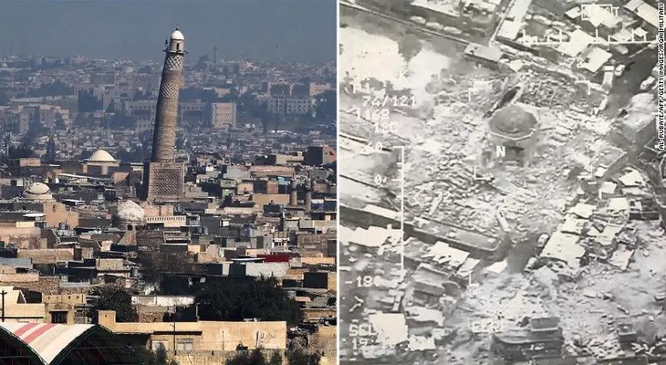 ISIS destruyó histórica mezquita en Mosul donde proclamó su califato, aseguran EE.UU. e Iraq