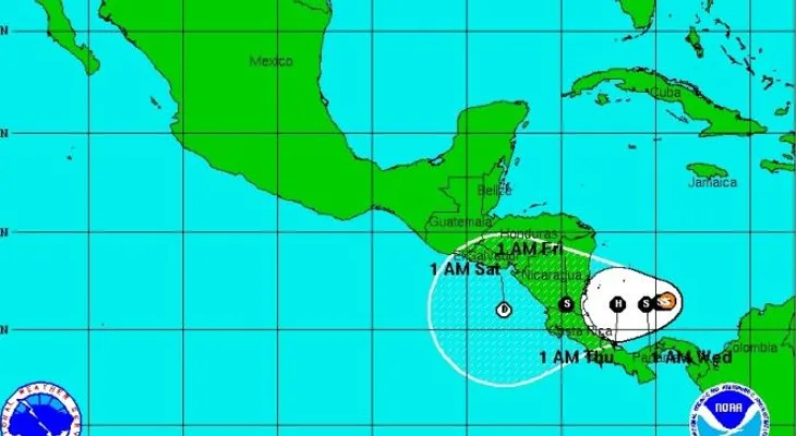 Se forma la decimosexta depresión tropical al suroeste del Caribe