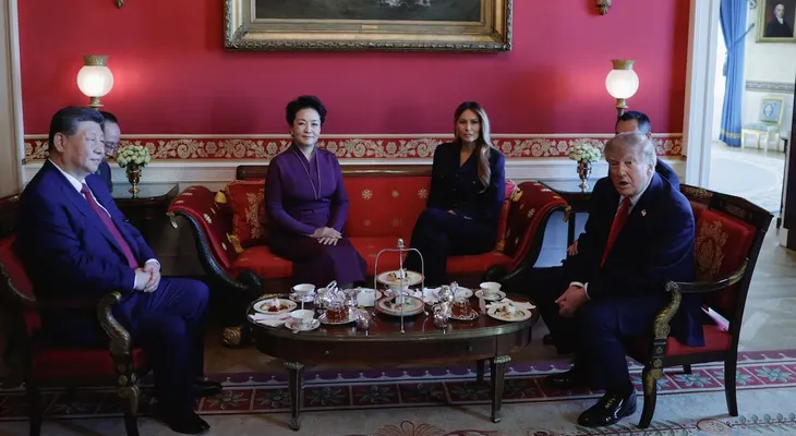 Trump y Xi cierran visita de Estado con té en la Casa Blanca y un recorrido por los Archivos Nacionales