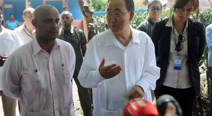 Ban Ki-moon reafirma su compromiso para acabar con epidemia cólera en Haití