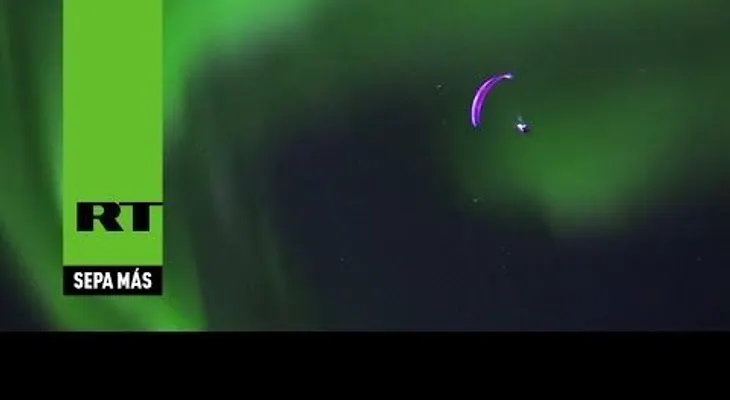 Un español atraviesa las luces del norte en Noruega