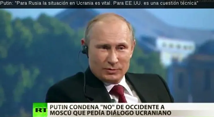 Putin: "Para Rusia la situación en Ucrania es vital. Para EE.UU. es una cuestión técnica