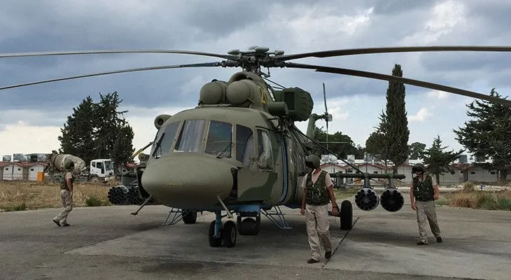 El Estado Islámico ataca un helicóptero Mi-8 ruso en Siria