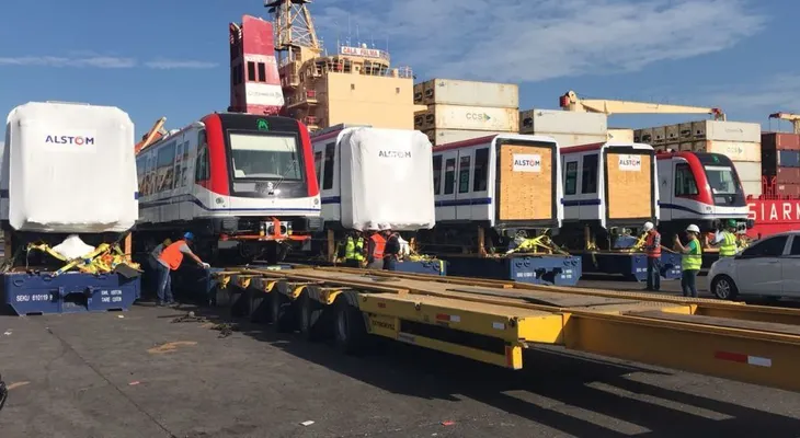 Seis nuevos vagones para el Metro de Santo Domingo llegarán este jueves